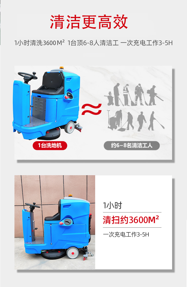 澎湖驾驶式洗地机更适合用在高铁站
